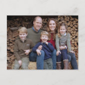 Prins William en familie dec 2020 gestileerd Briefkaart (Voorkant)