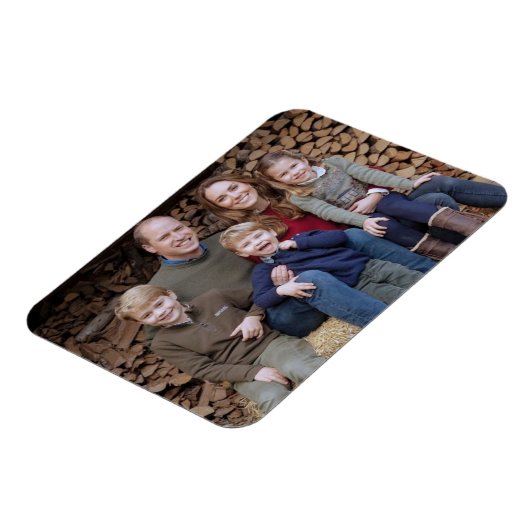 Prins William en familie dec 2020 gestileerd Magneet (Linkerzijde)