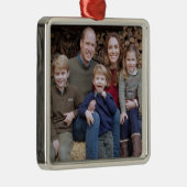 Prins William en familie dec 2020 gestileerd Metalen Ornament (Rechts)
