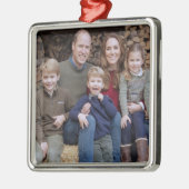 Prins William en familie dec 2020 gestileerd Metalen Ornament (Links)