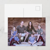 Prins William en familie dec 2021 gestileerd Briefkaart (Voorkant / Achterkant)
