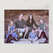 Prins William en familie dec 2021 gestileerd Briefkaart (Voorkant)