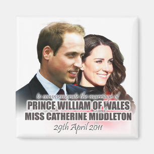Prins William & Kate Koninklijke Huwelijksmagneet Magneet