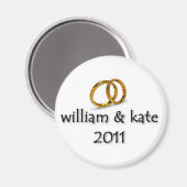 Prins William & Kate's bruiloft 2011 Magneet (Voorkant / Achterkant)