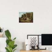 Prins William van Sinaasappel met Huntsmen Poster (Thuiskantoor)