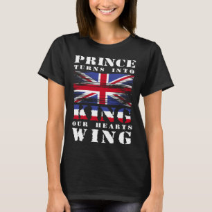 Prins wordt Koning Onze Hartenvleugel Kroon T-shirt