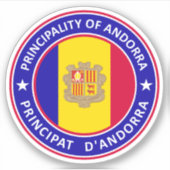 Prinsdom Andorra Sticker (Voorkant)