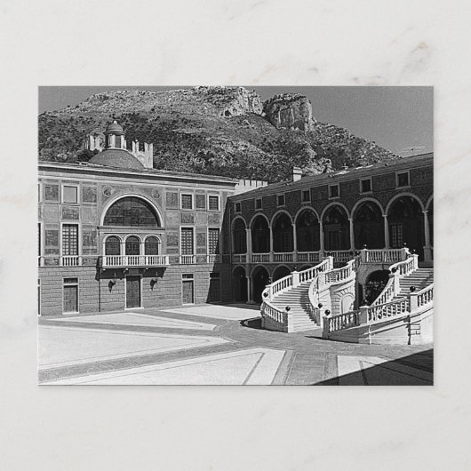  Prinsdom Monaco palace binnenplaats Briefkaart (Voorkant)
