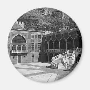 Prinsdom Monaco palace binnenplaats Magneet