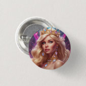 Prinsen Ronde Button 3,2 Cm (Voorkant /achterkant)