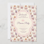 Prinsenfeest verjaardagsuitnodiging kaart (Voorkant)