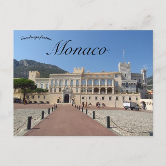 Prinsenpaleis van Monaco Briefkaart (Voorkant)