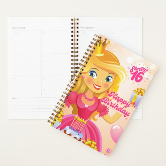 Prinses 16th Birthday Planner (Display)