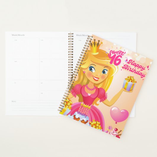 Prinses 16th Birthday Planner (Display)
