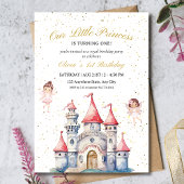 Prinses 1e Verjaardag Uitnodiging ,Princess Castle