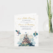 Prinses 1e verjaardag uitnodiging, Prinses feest (Voorkant)