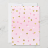 Prinses 1e Verjaardag Uitnodiging Roze Goud Uitnod (Achterkant)