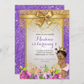 Prinses 1e verjaardag uitnodigingen (Voorkant / Achterkant)