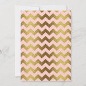 Prinses 1e verjaardagsfeestje Roze & Goud Kaart (Achterkant)