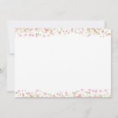 Prinses 2e Verjaardag Roze Gouden Foto Uitnodiging (Achterkant)