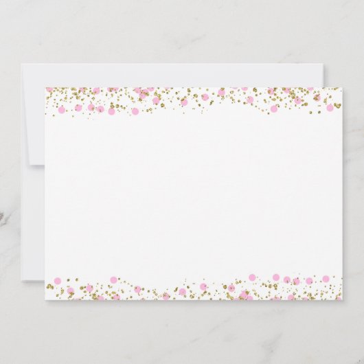 Prinses 2e Verjaardag Roze Gouden Foto Uitnodiging (Achterkant)