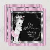 Prinses 3e verjaardag kaart (Voorkant / Achterkant)