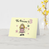 Prinses 3e verjaardag Tshirts en geschenken Kaart (Gele Bloem)