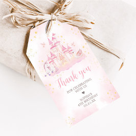 Prinses 4e verjaardagsfeestje voor Labels Cadeaulabel