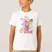 Prinses 5e verjaardag t-shirt (Voorkant)