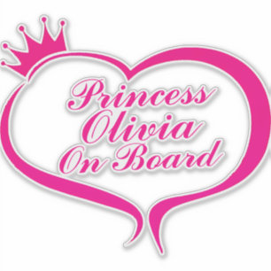 Prinses aan boord auto sticker