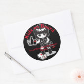 Prinses aan boord ronde sticker (Envelop)