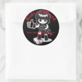 Prinses aan boord ronde sticker (Tas)