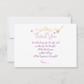 PRINSES Aangepaste Verjaardagsfeest BEDANKT KAART (Voorkant)
