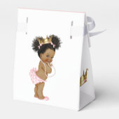  prinses Afrikaans-Amerikaans Baby shower Bedankdoosjes (Achterkant)