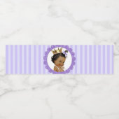 Prinses Afrikaans Amerikaans Gouden Kroon Lavendel Waterfles Etiket (Enkel label)