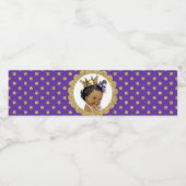 Prinses Afrikaans Amerikaans Kroon Goud Paarse Waterfles Etiket (Enkel label)