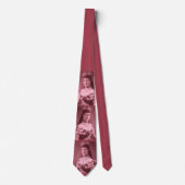 Prinses Alexandra van Denemarken in roze print Stropdas (Voorkant)