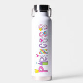 Prinses alfabet kleurrijk waterfles (Voorkant)