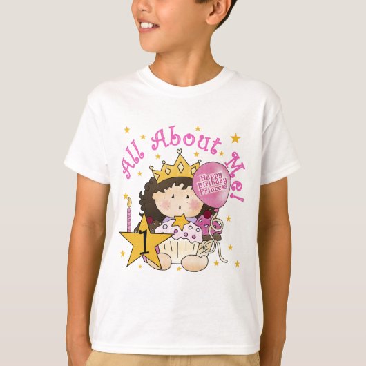 Prinses allen over me de 1st T-shirts van de Verja (Voorkant)