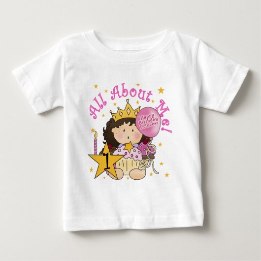 Prinses Alles over mij 1e verjaardag Tshirts (Voorkant)