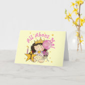 Prinses Alles over mij 1e verjaardag Tshirts Kaart (Gele Bloem)