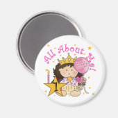 Prinses Alles over mij 1e verjaardag Tshirts Magneet (Voorkant / Achterkant)
