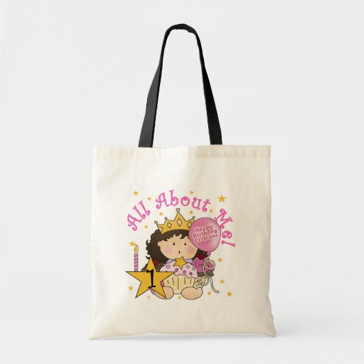 Prinses Alles over mij 1e verjaardag Tshirts Tote Bag (Voorkant)