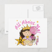 Prinses Alles over mij 2e verjaardag Briefkaart (Voorkant / Achterkant)