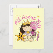 Prinses Alles over mij 2e verjaardag Briefkaart (Voorkant / Achterkant)