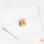 Prinses Alles over mij 3e verjaardag Tshirts Ronde Sticker (Envelop)