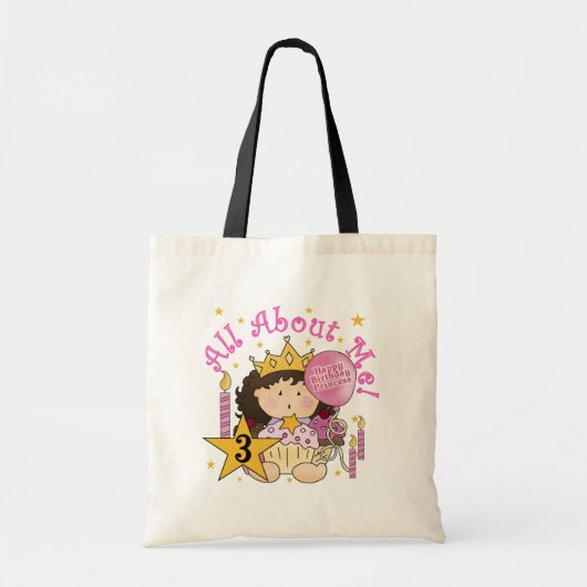 Prinses Alles over mij 3e verjaardag Tshirts Tote Bag (Voorkant)