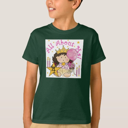 Prinses Alles Over Mij 4e Verjaardag Tshirts (Voorkant)