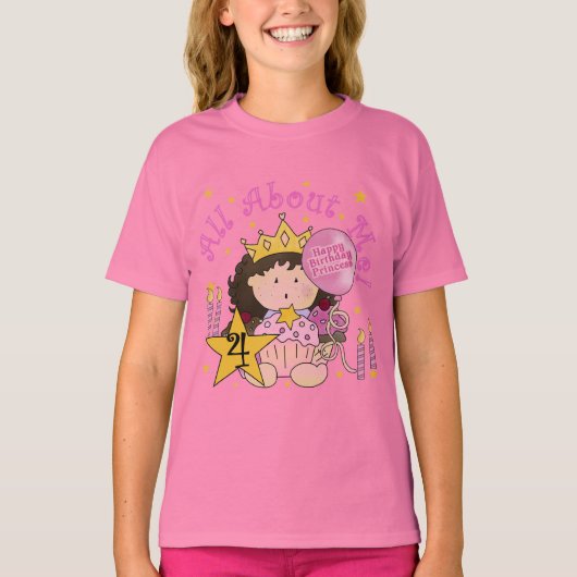 Prinses Alles Over Mij 4e Verjaardag Tshirts (Voorkant)
