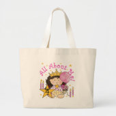 Prinses Alles Over Mij 4e Verjaardag Tshirts Grote Tote Bag (Voorkant)